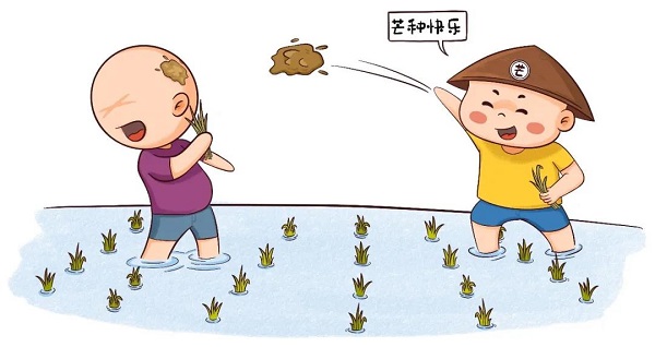 芒种时期举行打泥巴仗活动在贵州等地一年中最佳的生长旺季即将到来对